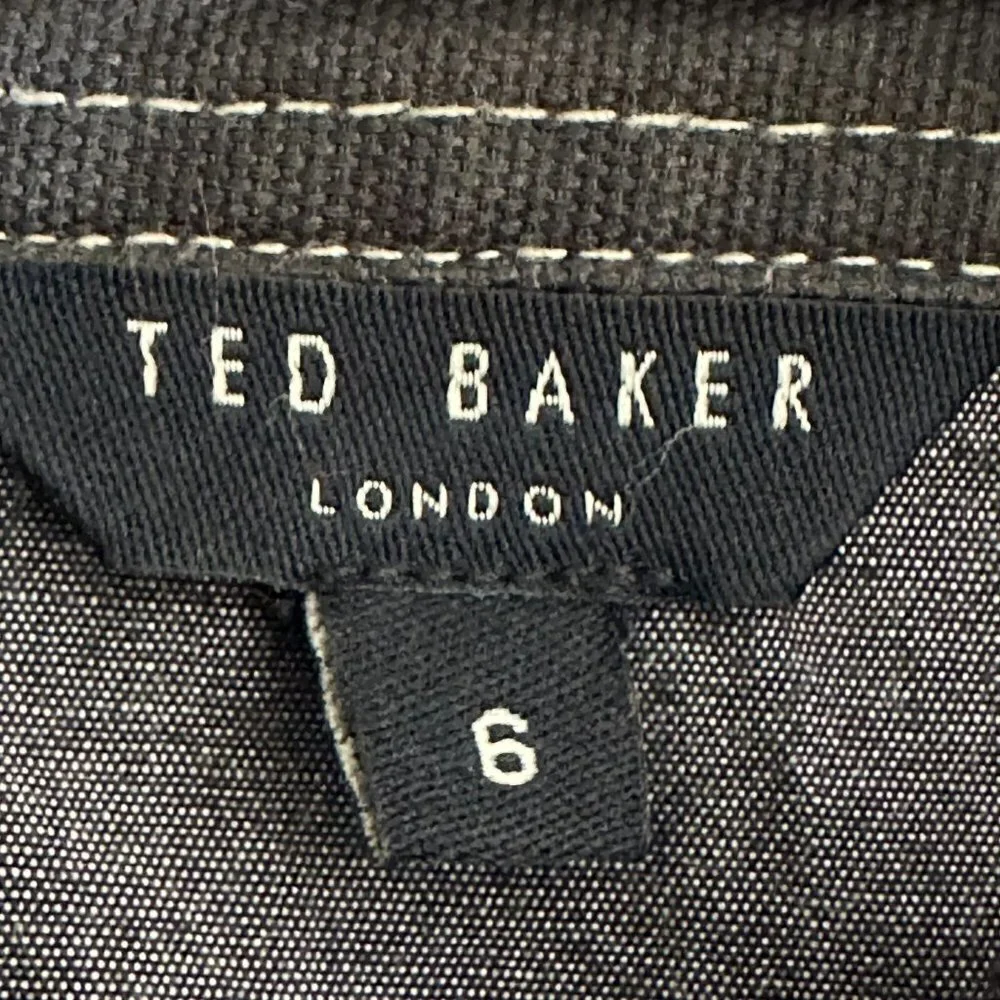 Ted Baker London Zip Up Navy Jacket Sz 6